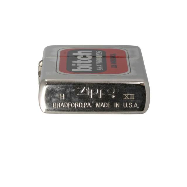 絶版/ヴィンテージ Zippo ジッポー 中古 1996年製造bitch スケート