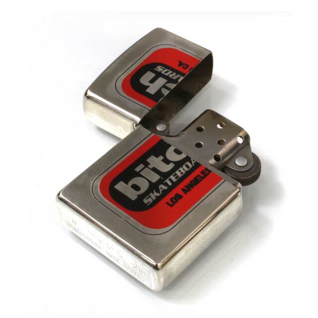 絶版/ヴィンテージ Zippo ジッポー 中古 1996年製造bitch スケート