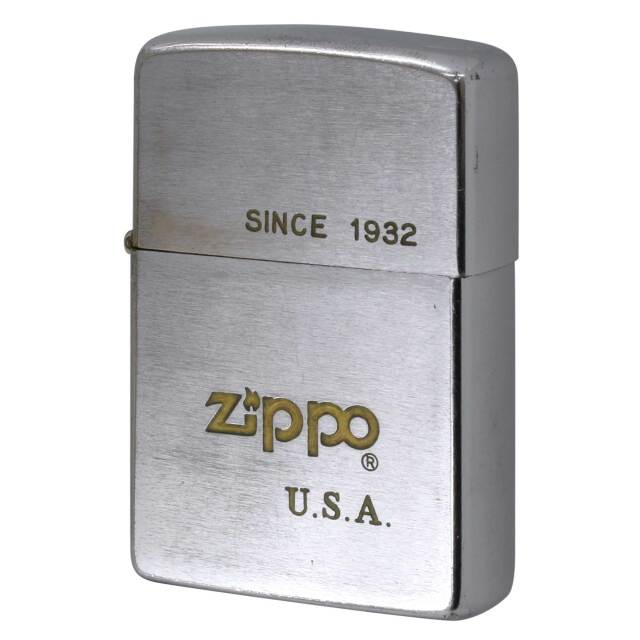 絶版/ヴィンテージ Zippo ジッポー 中古 1985年製造 ZIPPOロゴ U.S.A. ブラッシュドクローム  [B]使用感ありやや傷汚れあり