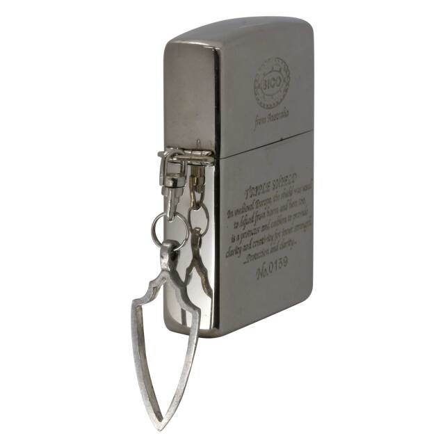 絶版/ヴィンテージ Zippo ジッポー 中古 2001年製造BICO TRIPLE SHIELD