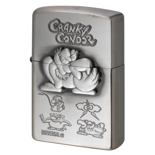 絶版/ヴィンテージ Zippo ジッポー 中古 1997年製造 CRANKY CONDOR クランキーコンドル スロット ダイナム No.0880  [A]使用感少なく状態が良い
