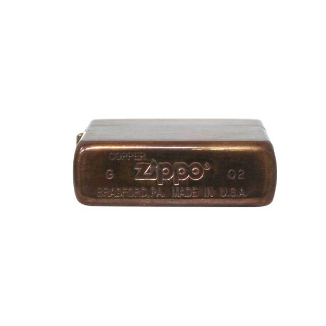 絶版/ヴィンテージ Zippo ジッポー 中古 2002年製造SOLID COPPER