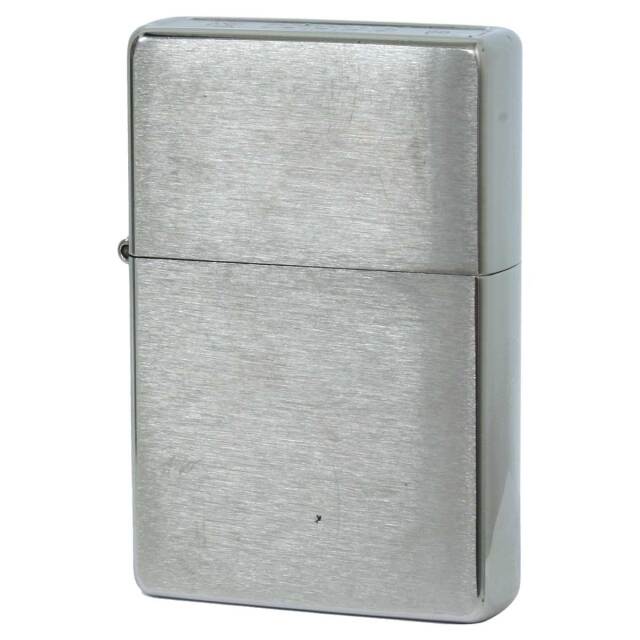 絶版/ヴィンテージ Zippo ジッポー 中古 2009年製造 Bottomz Up ブラッシュドクローム  [C]使用感あり傷汚れあり