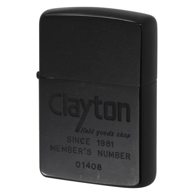 絶版/ヴィンテージ Zippo ジッポー 中古 1990年製造 Clayton field goods shop  [A]使用感少なく状態が良い