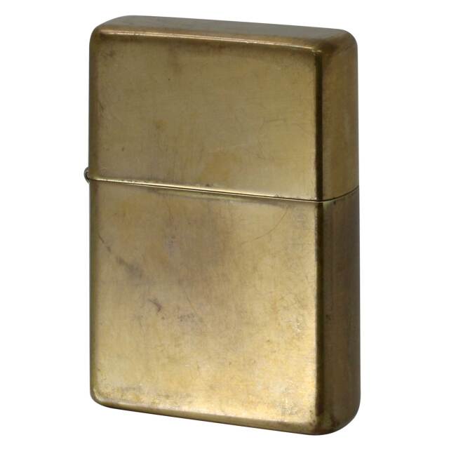 絶版/ヴィンテージ Zippo ジッポー 中古 2007年製造 1937レプリカ フラットトップ 真鍮 ブラス ポリッシュ No.270CC  [B]使用感ありやや傷汚れあり
