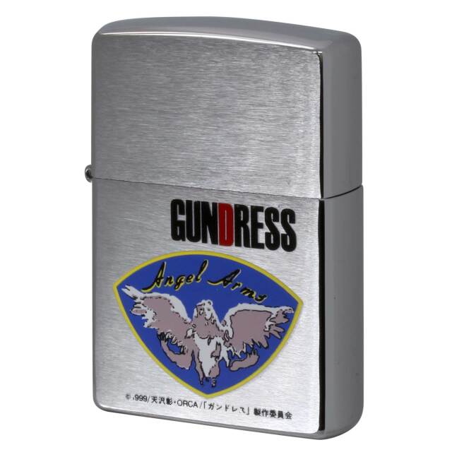 絶版/ヴィンテージ Zippo ジッポー 中古 1998年製造 GUNDRESS ガンドレス 天沢彰  [S]ほぼ新品同様