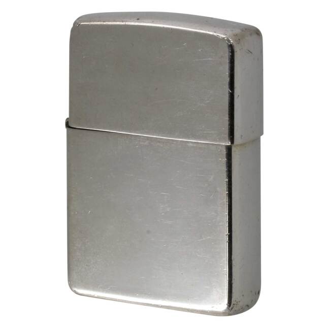 絶版/ヴィンテージ Zippo ジッポー 中古 2002年製造 純銀 スターリングシルバー ポリッシュ No.15  [C]使用感あり傷汚れあり