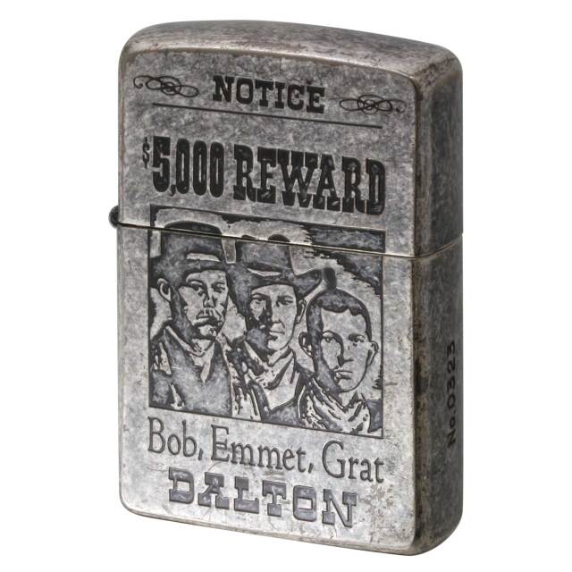 絶版/ヴィンテージ Zippo ジッポー 中古 1993年製造 Dalton Brothers 5000 REWARD NOTICE お尋ね者 手配書ポスター No.0323  [A]使用感少なく状態が良い
