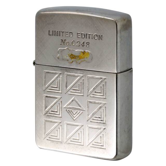 絶版/ヴィンテージ Zippo ジッポー 中古 1996年製造幾何学模様 LIMITED
