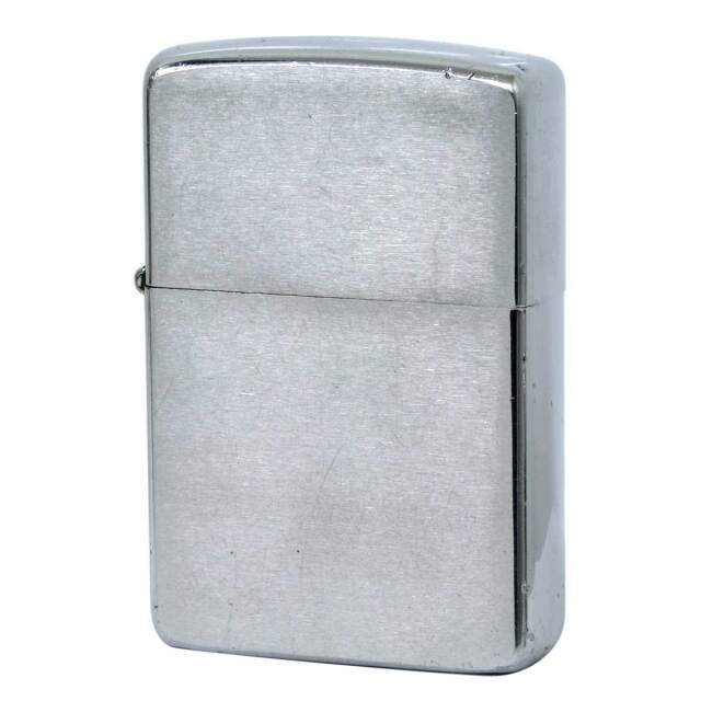 絶版/ヴィンテージ Zippo ジッポー 中古 1985年製造 クロームサテーナ No.200  [C]使用感あり傷汚れあり