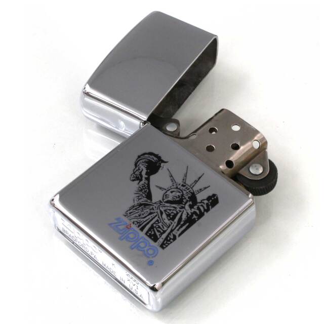 絶版/ヴィンテージ Zippo ジッポー 中古 2000年製造Statue of Liberty