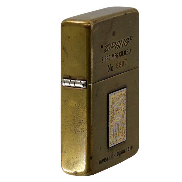 絶版/ヴィンテージ Zippo ジッポー 中古 1989年製造ZIPANG 文政一分金