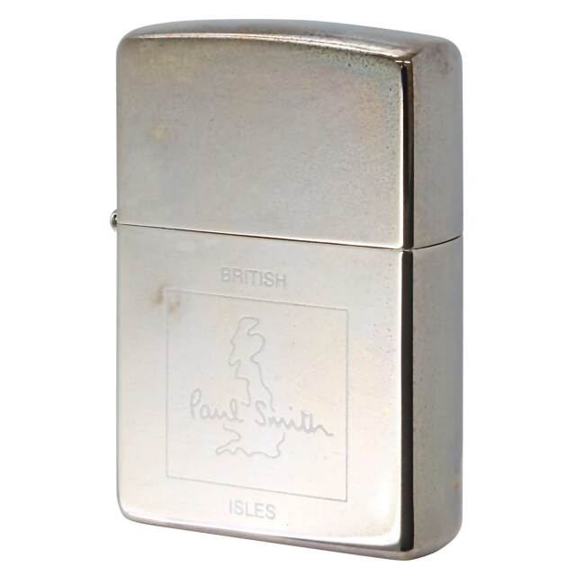 絶版/ヴィンテージ Zippo ジッポー 中古 2000年製造 ZIPPO Paul Smith ポール・スミス ブリテン島  [A]使用感少なく状態が良い