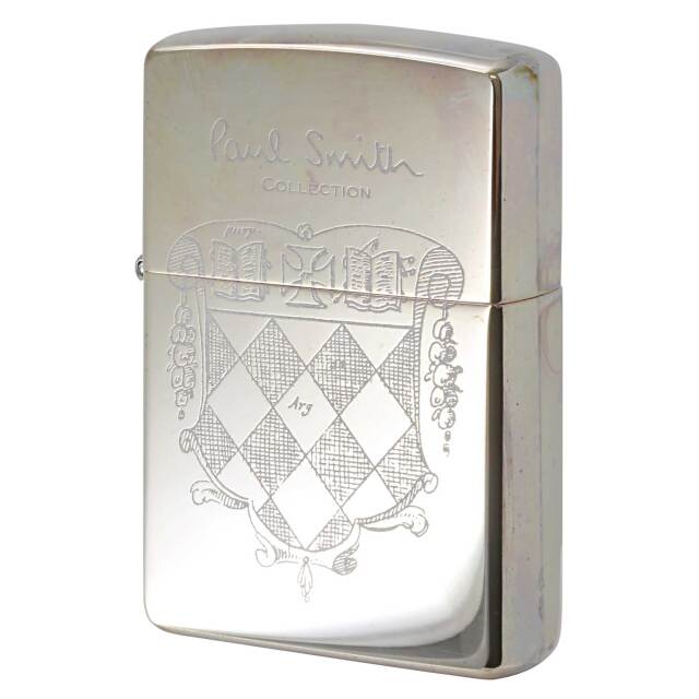 絶版/ヴィンテージ Zippo ジッポー 中古 2001年製造 ZIPPO Paul Smith Collection ポール・スミス コレクション 紋章 PGメッキ  [B]使用感ありやや傷汚れあり
