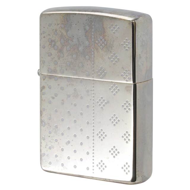 Zippo ジッポー トリックシェル 貝 プレート貼り シルバー Trick Shell