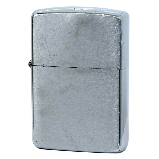 絶版/ヴィンテージ Zippo ジッポー 中古 1989年製造クロームサテーナ