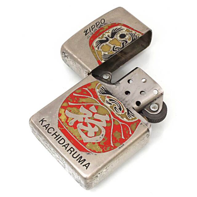 絶版/ヴィンテージ Zippo ジッポー 中古 1994年製造KACHIDARUMA 片目