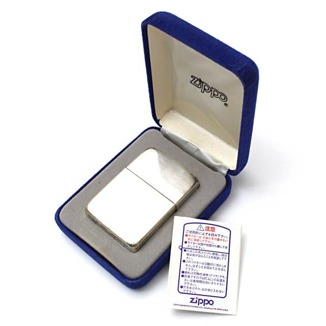 2004年 Zippo 1941レプリカ スターリングシルバー　ケース付き 絶版/ヴィンテージ Zippo ジッポー 中古 2004年製造1941レプリカ 鏡面