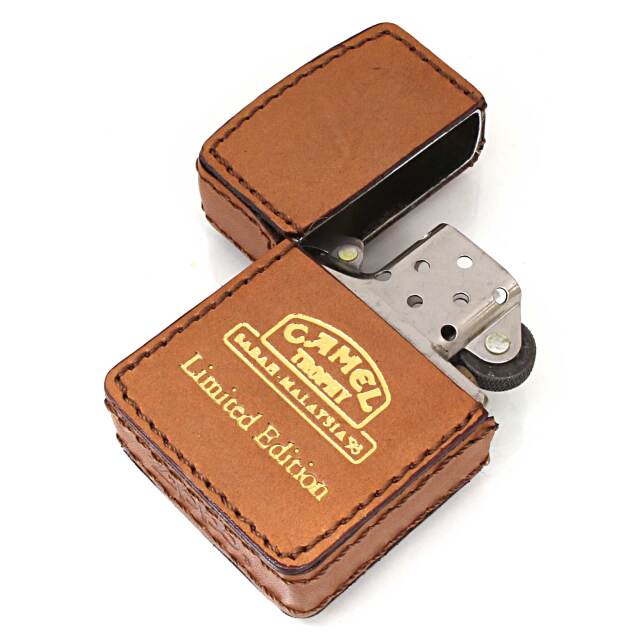 絶版/ヴィンテージ Zippo ジッポー 中古 1993年製造限定5000個 革巻き