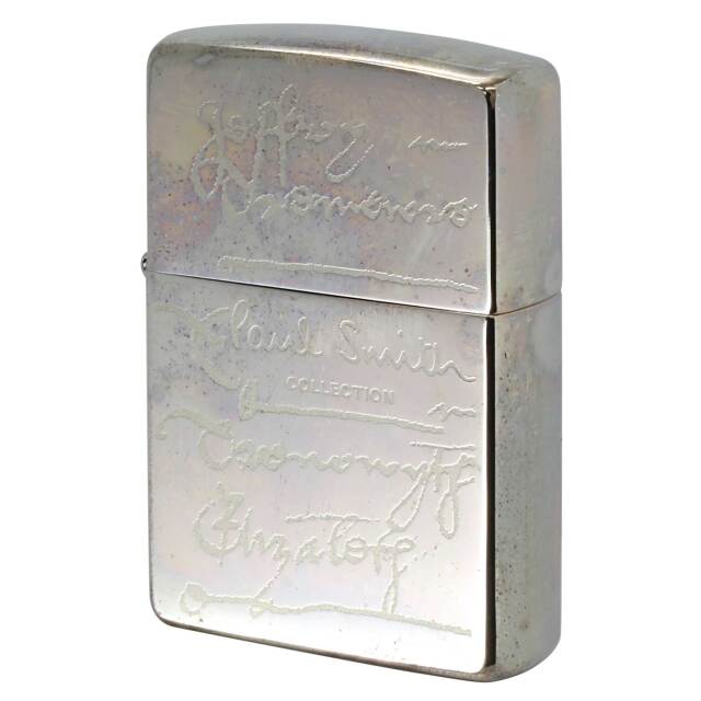 絶版/ヴィンテージ Zippo ジッポー 中古 2001年製造 ZIPPO Paul Smith ポール・スミス Collection タイポグラフィ  [S]ほぼ新品同様