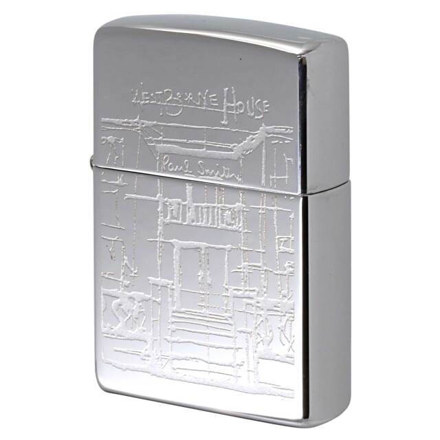 絶版/ヴィンテージ Zippo ジッポー 中古 2001年製造 ZIPPO Paul Smith ポール・スミス West borne house  [S]ほぼ新品同様