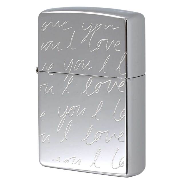絶版/ヴィンテージ Zippo ジッポー 中古 2003年製造 ZIPPO Paul Smith ポール・スミス 試作品 ランダム I Love You SV  [S]ほぼ新品同様