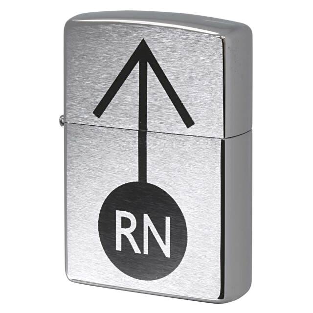 絶版/ヴィンテージ Zippo ジッポー 中古 1997年製造 ZIPPO R.Newbold アールニューボールド RN 矢印ロゴ  [S]ほぼ新品同様