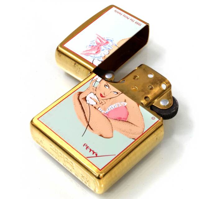 絶版/ヴィンテージ Zippo ジッポー 中古 1999年製造ペティ・ガール The
