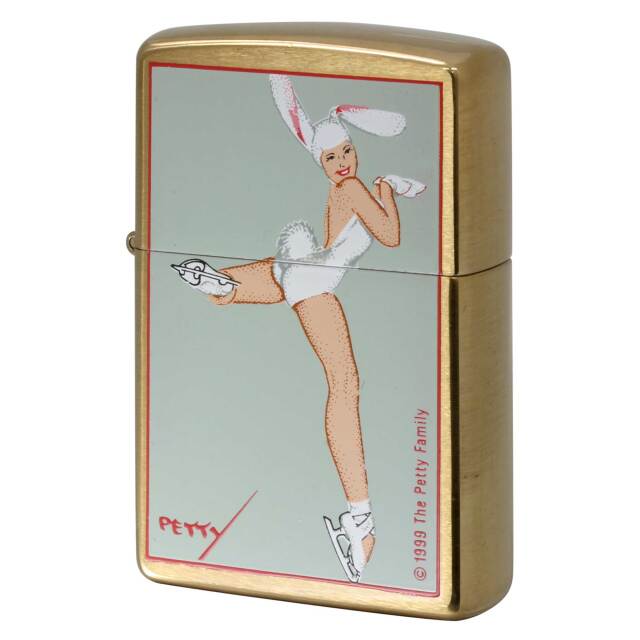絶版/ヴィンテージ Zippo ジッポー 中古 1999年製造 ペティ・ガール The Petty Girl Series 2 204BPG 644 BUNNY W/SKATE  [A]使用感少なく状態が良い