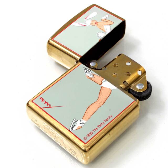 絶版/ヴィンテージ Zippo ジッポー 中古 1999年製造ペティ・ガール The