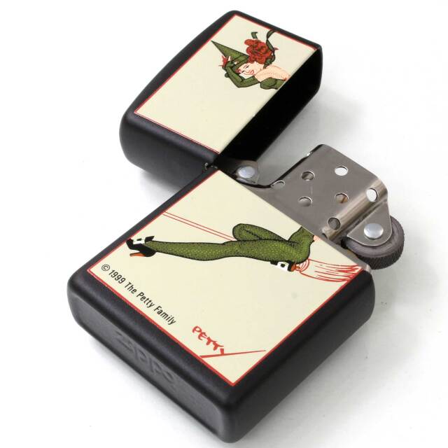 絶版/ヴィンテージ Zippo ジッポー 中古 1998年製造ペティ・ガール The