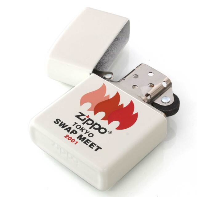 zippo 東京 スワップミート ヴィンテージ ホワイト 1999年製 絶版/ヴィンテージ Zippo ジッポー 中古 1999年製造東京スワップミート