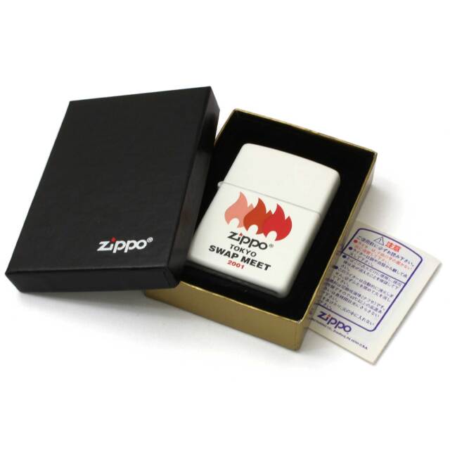 zippo 東京 スワップミート ヴィンテージ ホワイト 1999年製 絶版/ヴィンテージ Zippo ジッポー 中古 1999年製造東京スワップミート