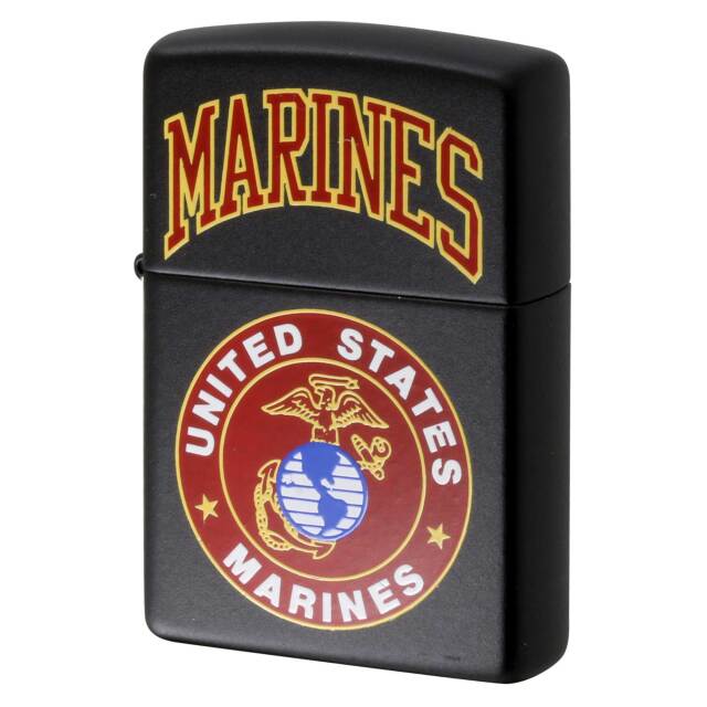 絶版/ヴィンテージ Zippo ジッポー 中古 1998年製造 539 MARINES アメリカ海兵隊 ブラック マット  [N]未使用・新品