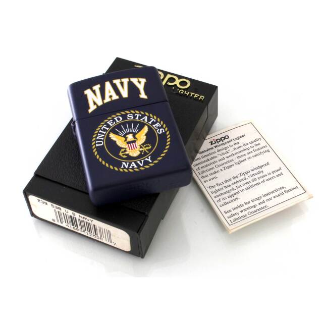 絶版/ヴィンテージ Zippo ジッポー 中古 1999年製造538 NAVY アメリカ