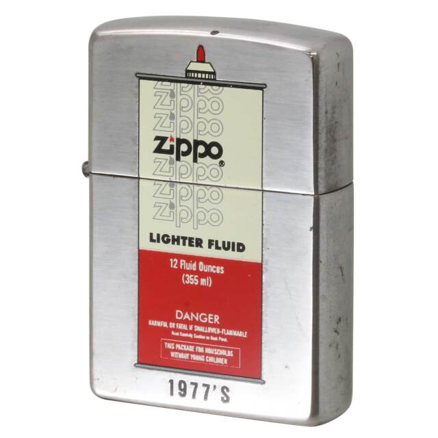 絶版/ヴィンテージ Zippo ジッポー 中古 1996年製造 オイル缶デザイン 1977'S  [S]ほぼ新品同様