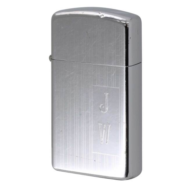 絶版/ヴィンテージ Zippo ジッポー 中古 1976年製造 スリム エンジンタン ハイポリッシュ 1615  [C]使用感あり傷汚れあり