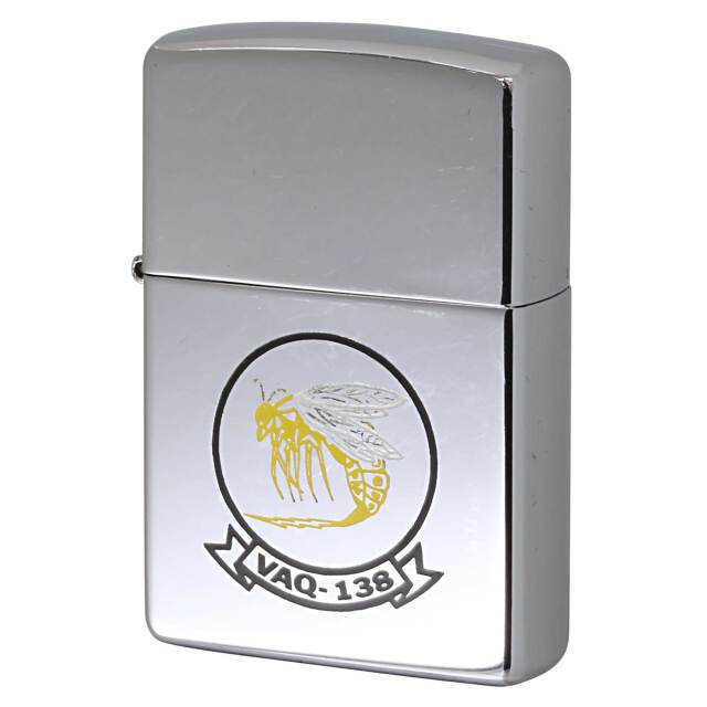 絶版/ヴィンテージ Zippo ジッポー 中古 1998年製造 アメリカ海軍 VAQ-138 イエロージャケッツ  [C]使用感あり傷汚れあり