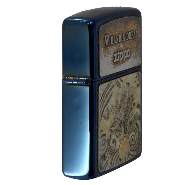 絶版/ヴィンテージ Zippo ジッポー 中古 1998年製造純銀プレート