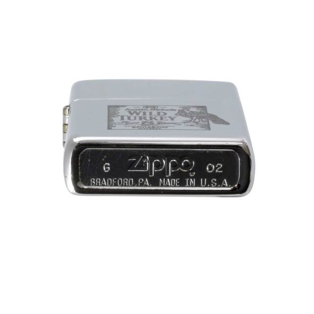 絶版/ヴィンテージ Zippo ジッポー 中古 2002年製造ワイルドターキー 8