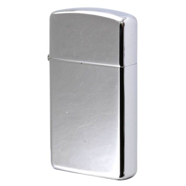 絶版/ヴィンテージ Zippo ジッポー 中古 1998年製造 ハイポリッシュクローム スリム No.1610  [C]使用感あり傷汚れあり