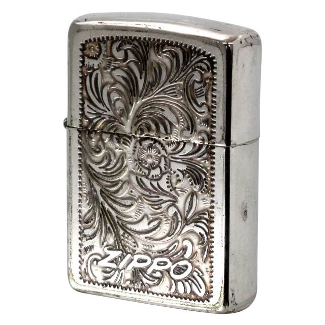 絶版/ヴィンテージ Zippo ジッポー 中古 1994年製造 ベネチアン アラベスク Arabesque 両面加工  [C]使用感あり傷汚れあり