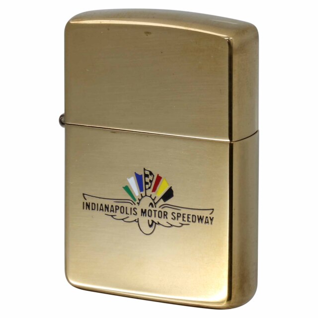 絶版/ヴィンテージ Zippo ジッポー 中古 1991年製造 INDIANAPOLIS MOTOR SPEEDWAY ブラス 254B  [A]使用感少なく状態が良い
