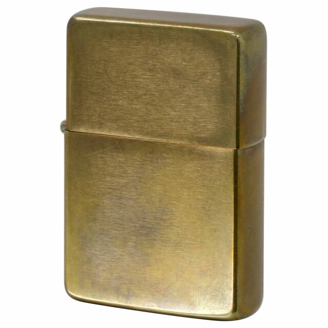 絶版/ヴィンテージ Zippo ジッポー 中古 1989年製造 1937レプリカ フラットトップ 真鍮 ブラス  [C]使用感あり傷汚れあり