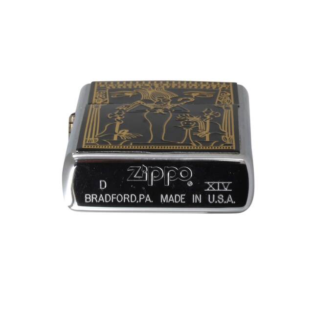 ❗️激レア　古品❗️十の刻印　年代品　　　　　　ヴィンテージフェザー 絶版/ヴィンテージ Zippo ジッポー 中古 1998年製造エジプト神話