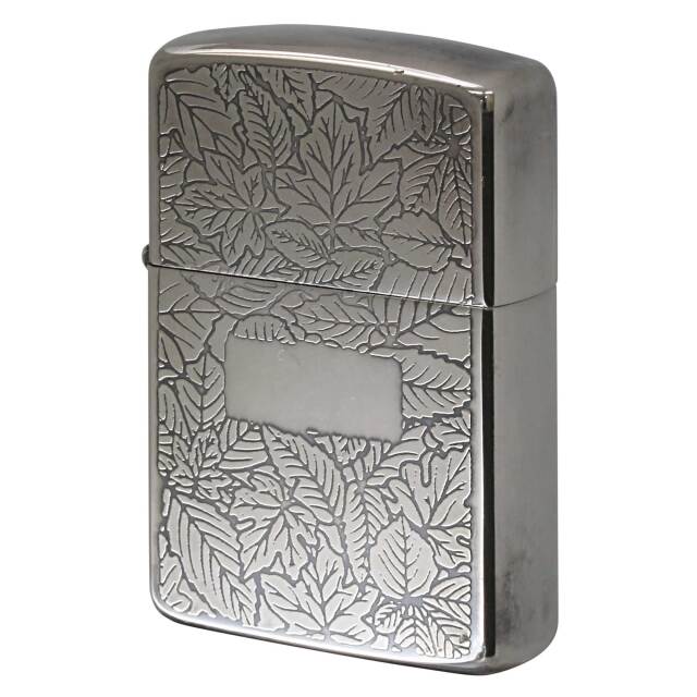 絶版/ヴィンテージ Zippo ジッポー 中古 1988年製造 広葉樹 葉模様 ボタニカル  [B]使用感ありやや傷汚れあり