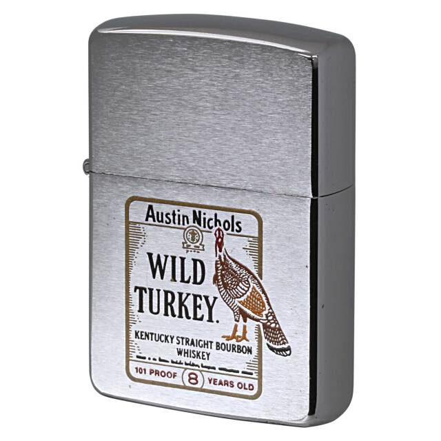 絶版/ヴィンテージ Zippo ジッポー 中古 2002年製造ワイルドターキー 8