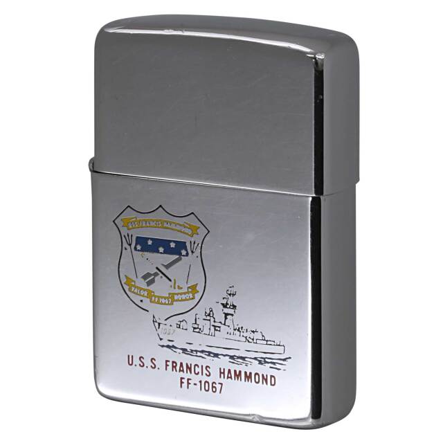 絶版/ヴィンテージ Zippo ジッポー 中古 2005年製造スリム 沖縄米軍
