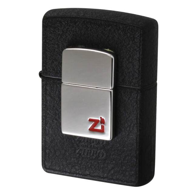 絶版/ヴィンテージ Zippo ジッポー 中古 2002年製造 ZIPPO on the ZIPPO Metal ブラッククラックル  [N]未使用・新品