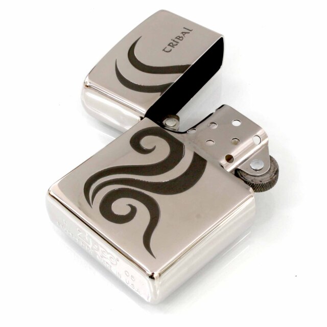 絶版/ヴィンテージ Zippo ジッポー 中古 2005年製造トライバル TRIBAL